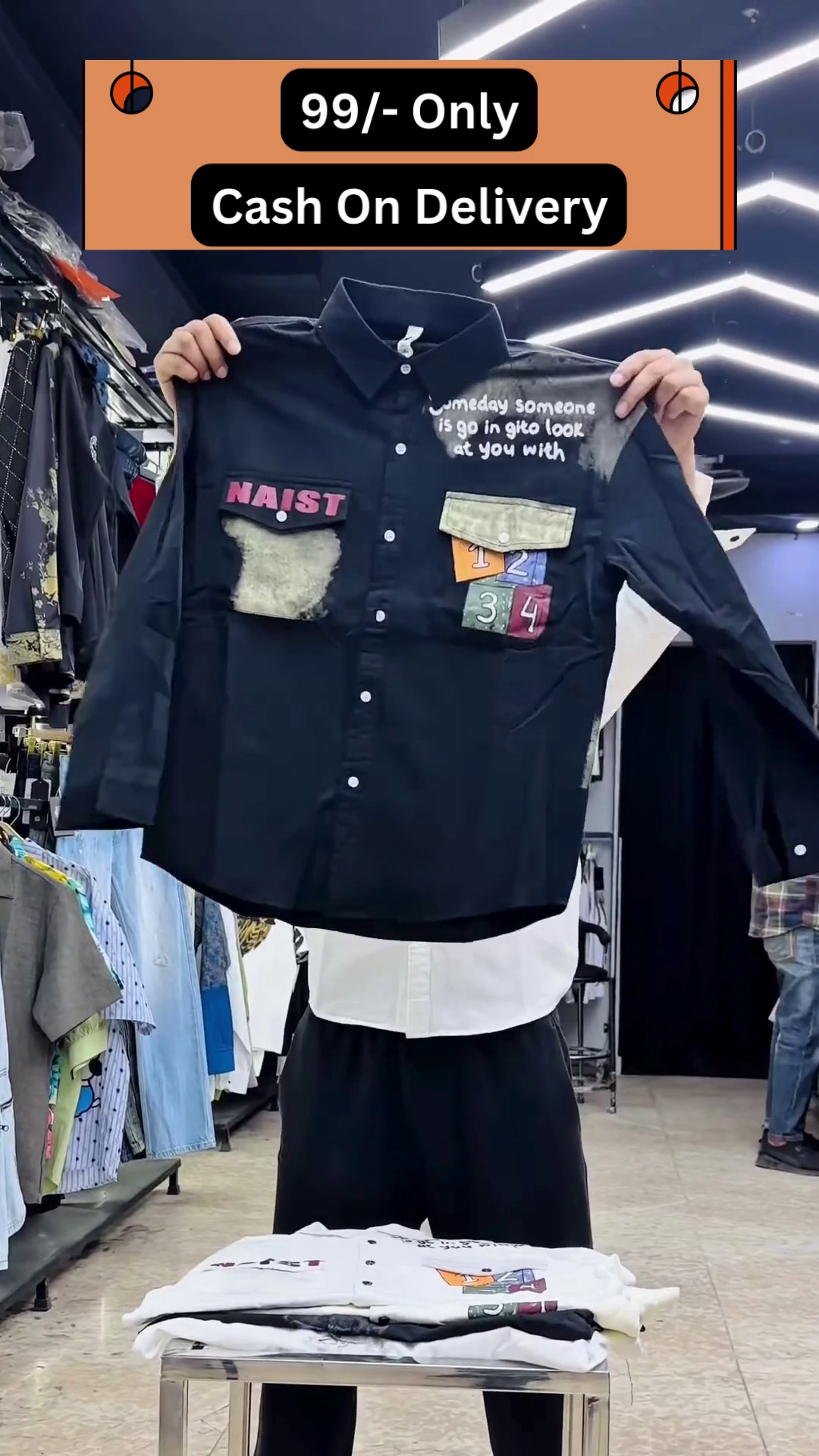 Trendy Cartoon Bear Printed Shirt – Casual Short Sleeve Button-Up for Men and Women - Image 2