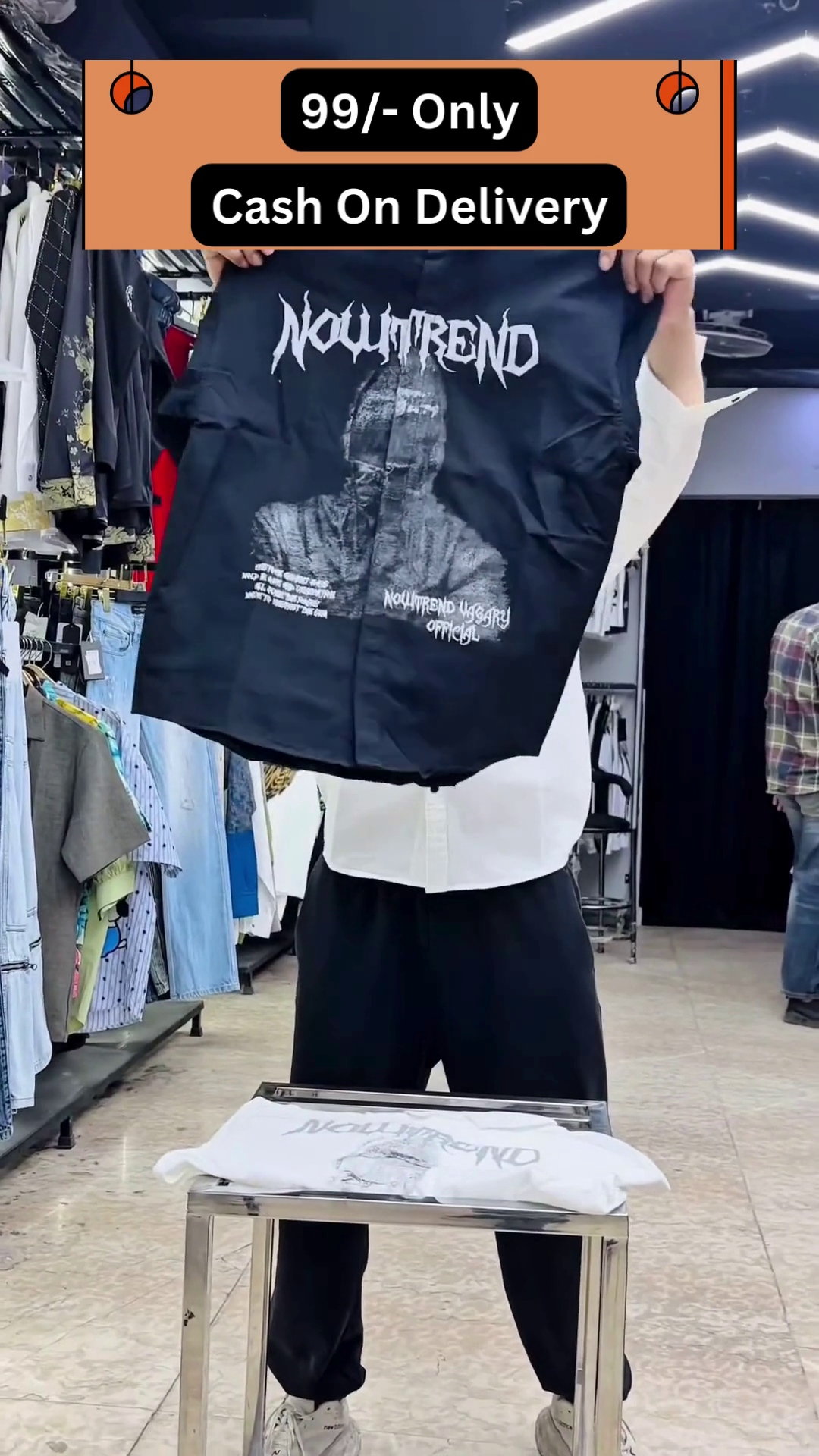 Trendy Cartoon Bear Printed Shirt – Casual Short Sleeve Button-Up for Men and Women - Image 4