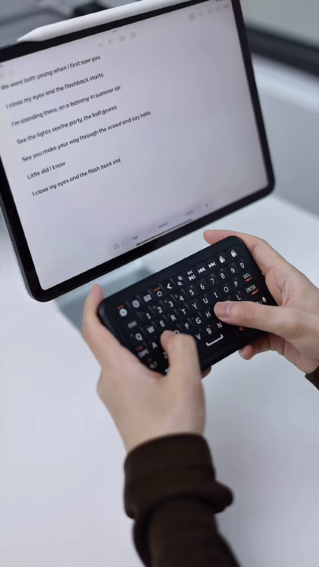 Compact Bluetooth Mini Keyboard with Touchpad for Tablet and Mobile