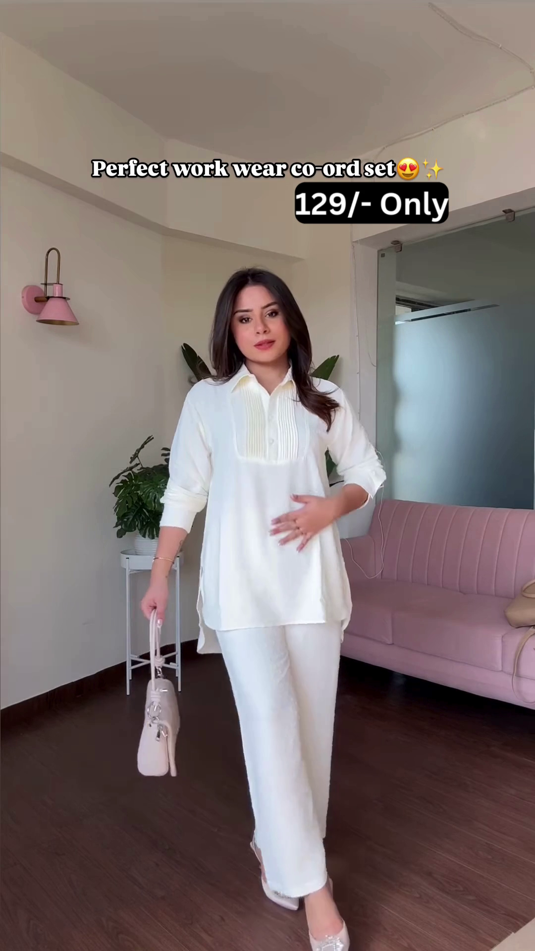 Comfortable Knit Co-ord Set with Textured Detail for Work or Casual Wear - Image 4