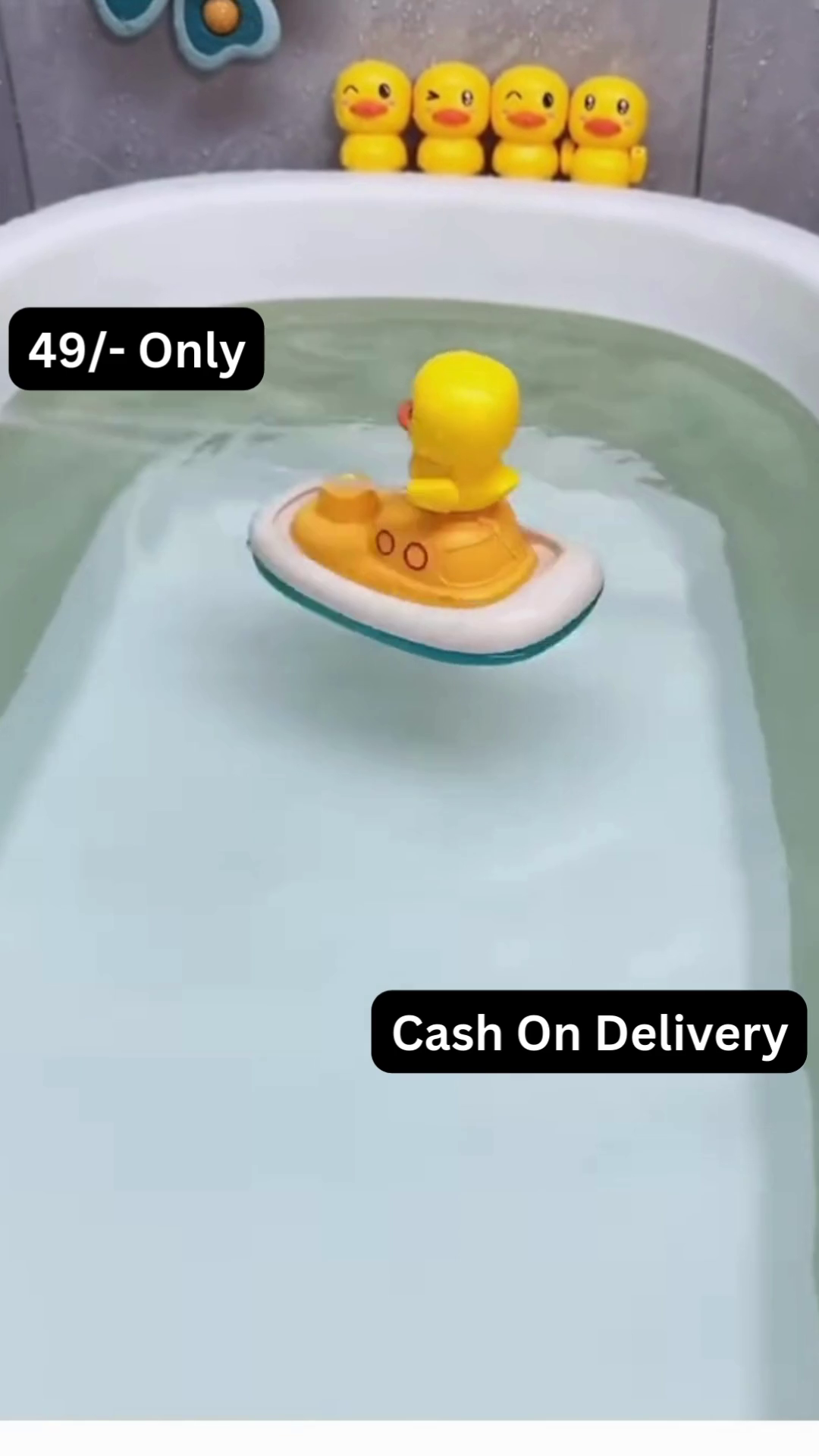 Cute Duck-Themed Baby Bath Shower Toy with Sprinkler - Image 2