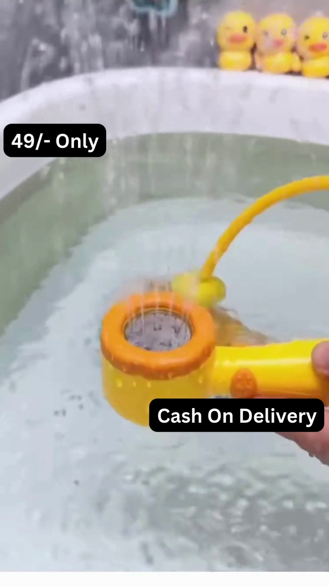 Cute Duck-Themed Baby Bath Shower Toy with Sprinkler - Image 3