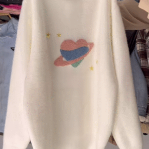 Fuzzy Space Planet Sweater β Whimsical, Soft, and Out-of-This-World Cozy ππͺ
