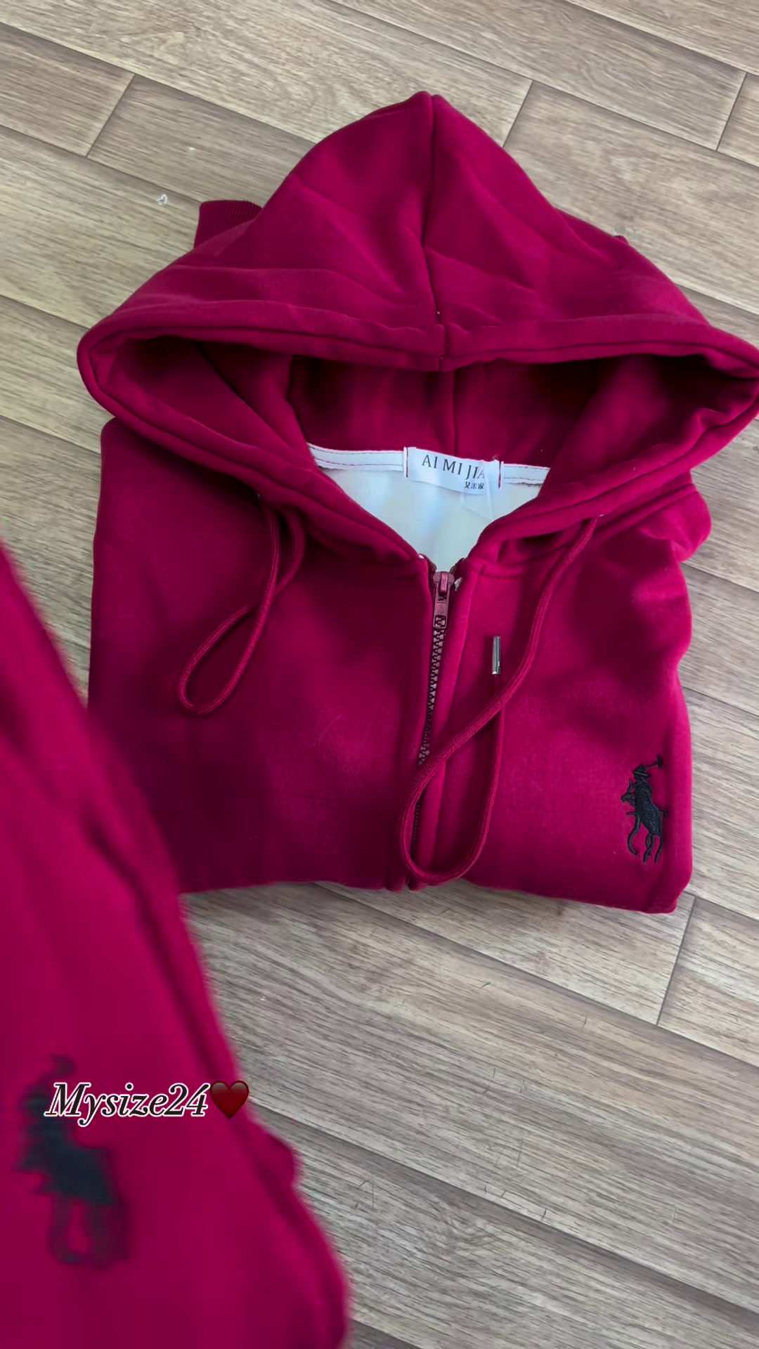 Zip-Up Hoodie & Jogger Co-ord Set π₯ Available in Red, Beige & Brown - Image 3