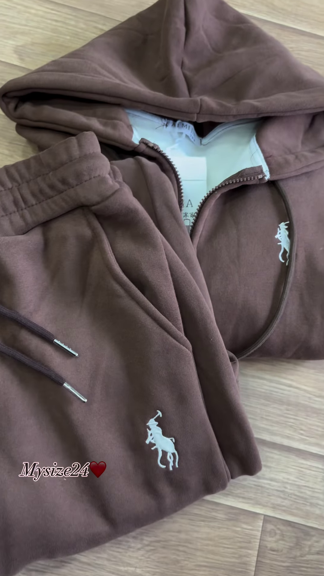 Zip-Up Hoodie & Jogger Co-ord Set π₯ Available in Red, Beige & Brown - Image 4