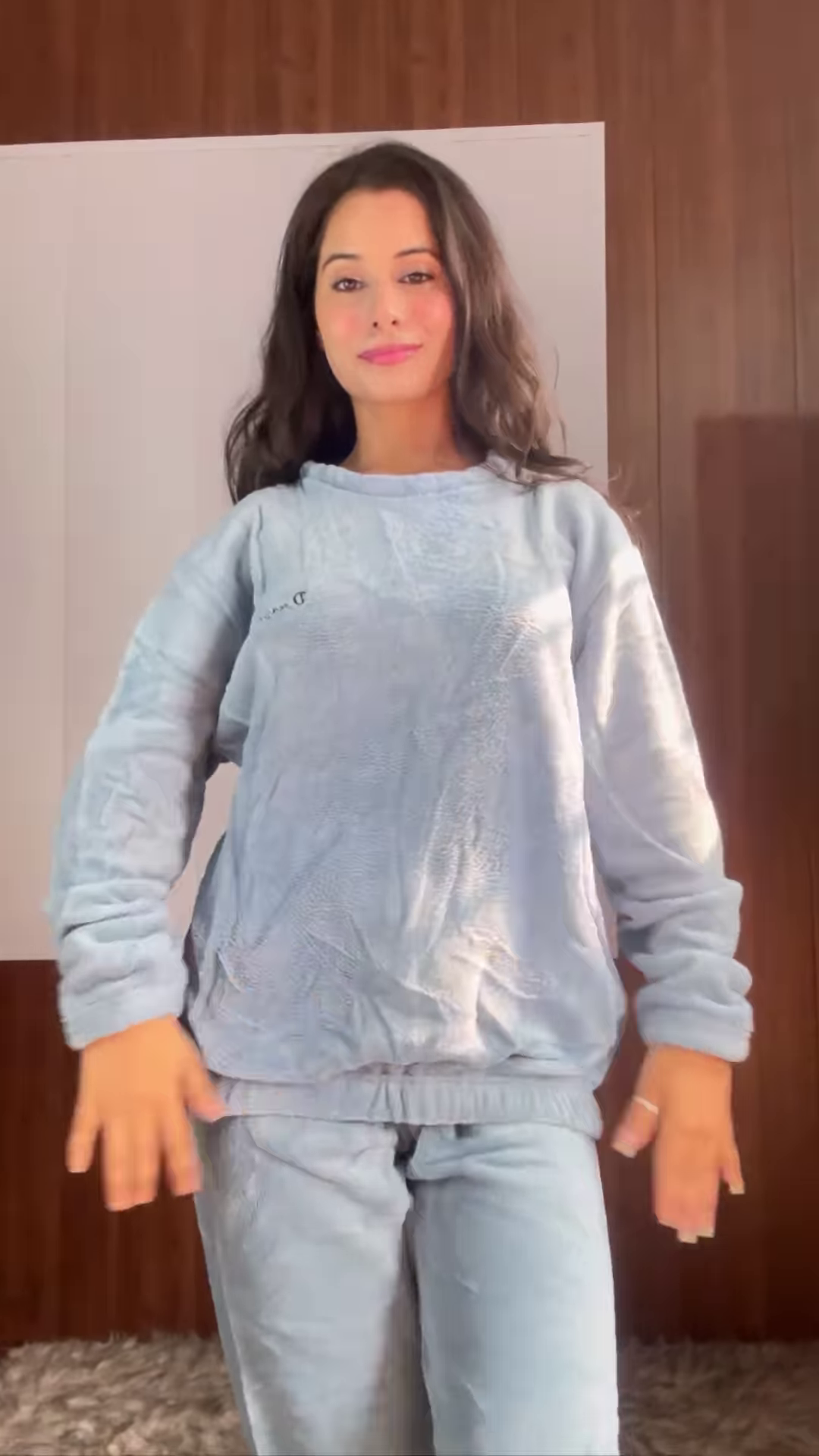 Plush & Fuzzy Co-ord Sets 🧸❄️ With Embroidery & Pastel Charm – Blue, Strawberry & Dog Variants - Image 7