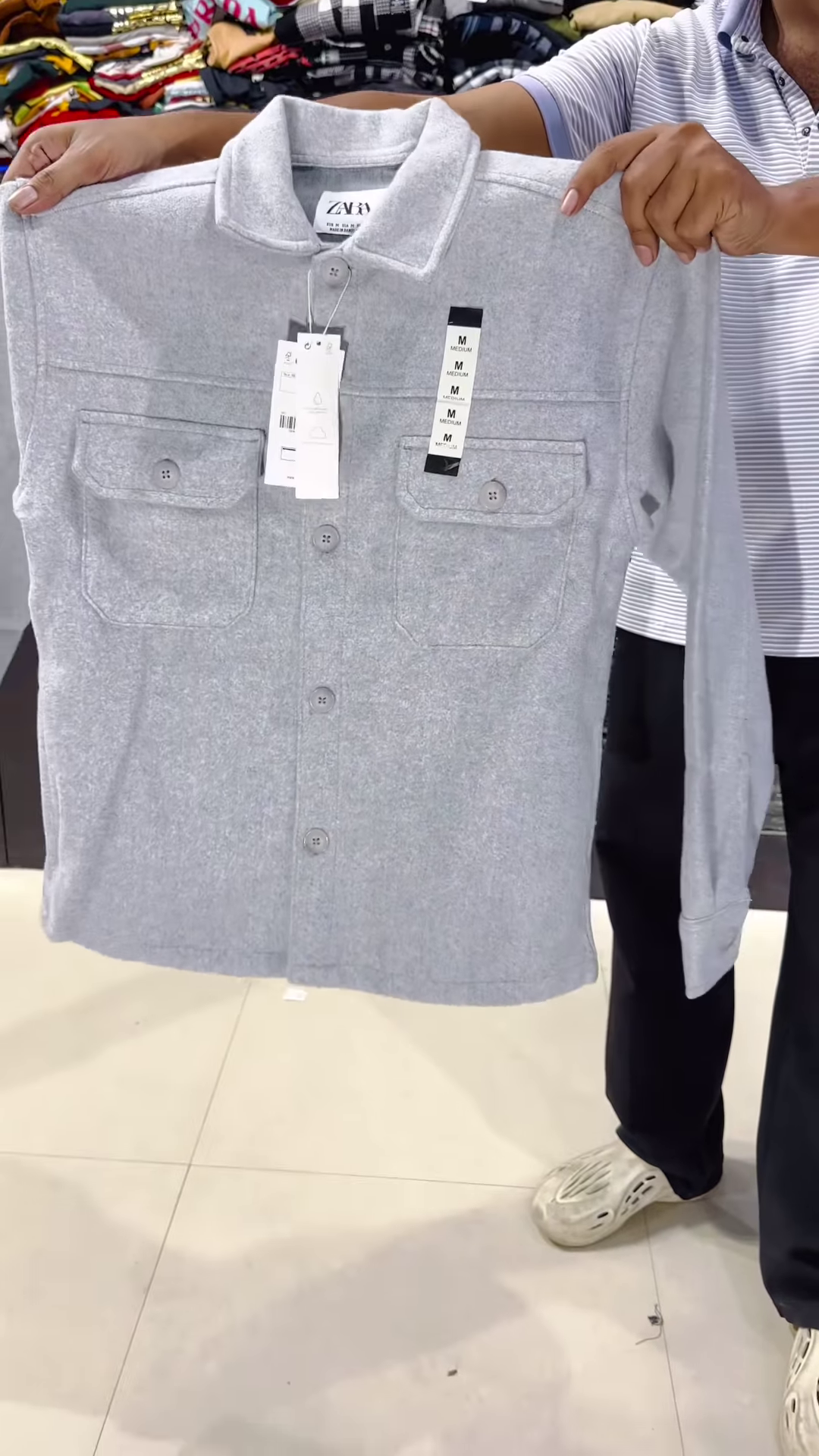 Utility Pocket Shirts & Jackets 👔🧥 – Relaxed Fit in Grey, Tan & Navy Variant - Image 3