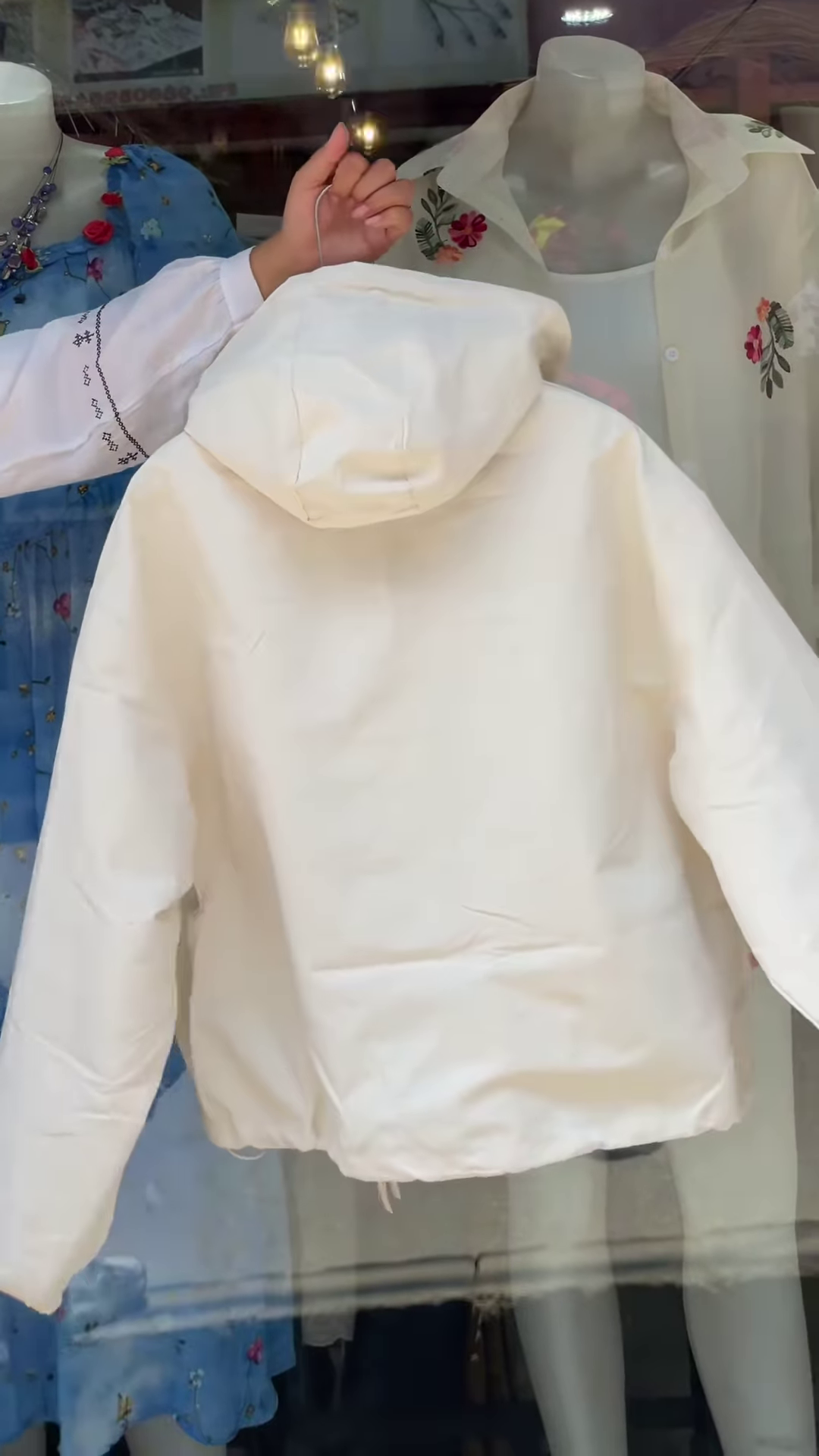 Boutique Hooded Zip-Up Jackets π§₯πΈ β Orange, White & Purple Variants with Layered Styling - Image 3