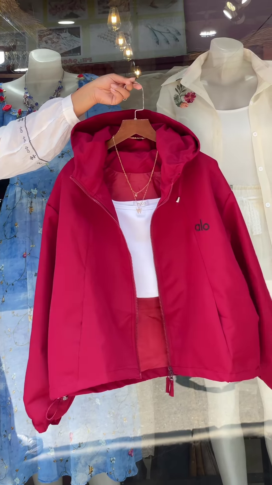 Boutique Hooded Zip-Up Jackets π§₯πΈ β Orange, White & Purple Variants with Layered Styling - Image 4