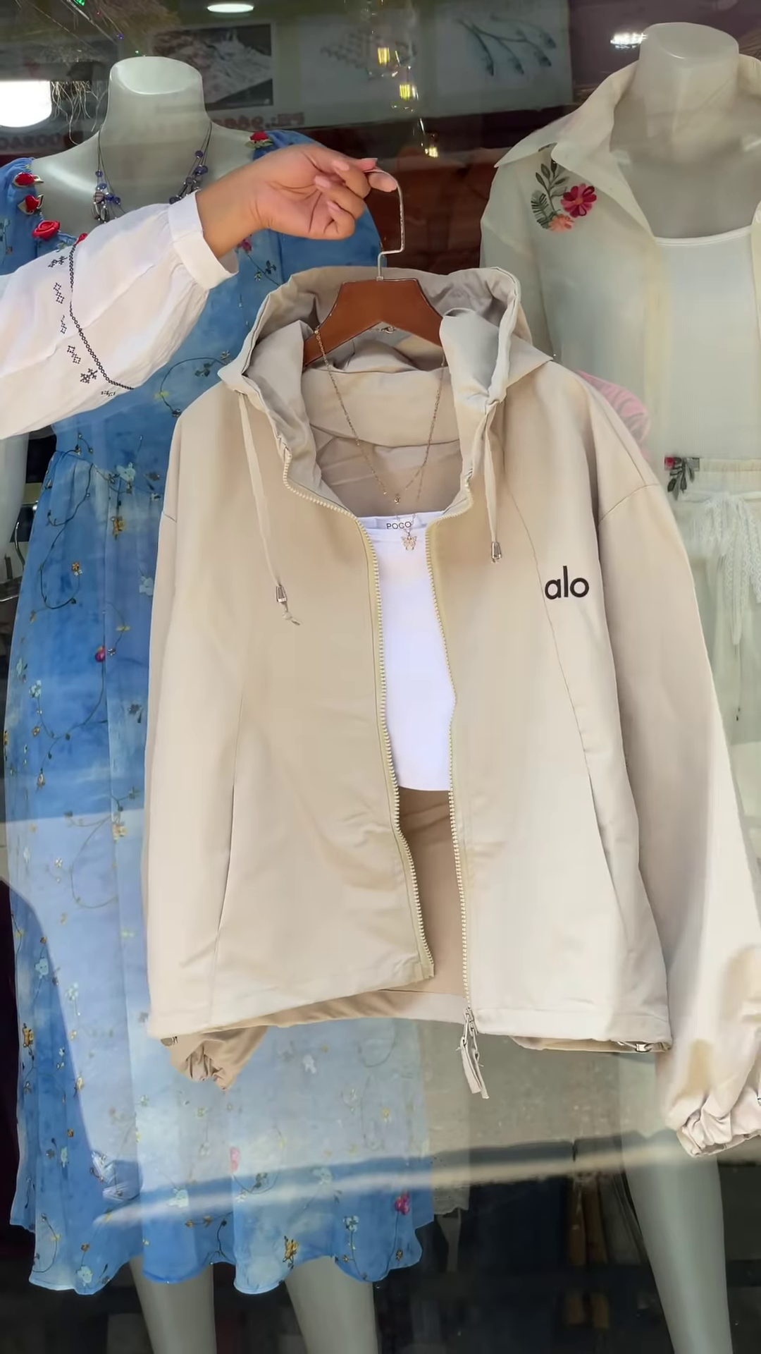 Boutique Hooded Zip-Up Jackets π§₯πΈ β Orange, White & Purple Variants with Layered Styling - Image 7