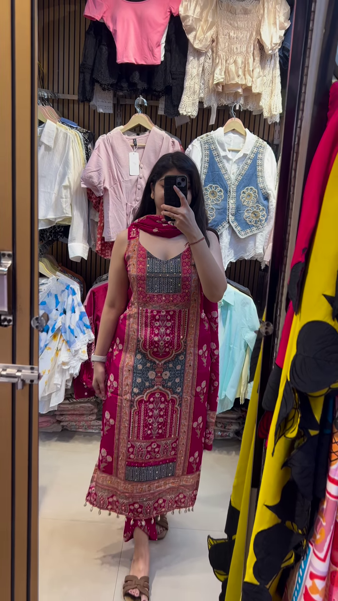 Elegant Floral Print Kurti Set with Dupatta - Women's Pastel Ethnic Wear