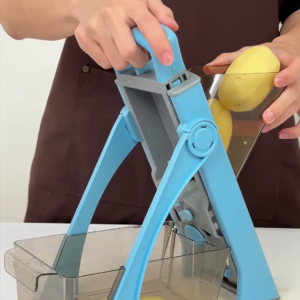 Safe Vertical Mandoline Vegetable Slicer with Container